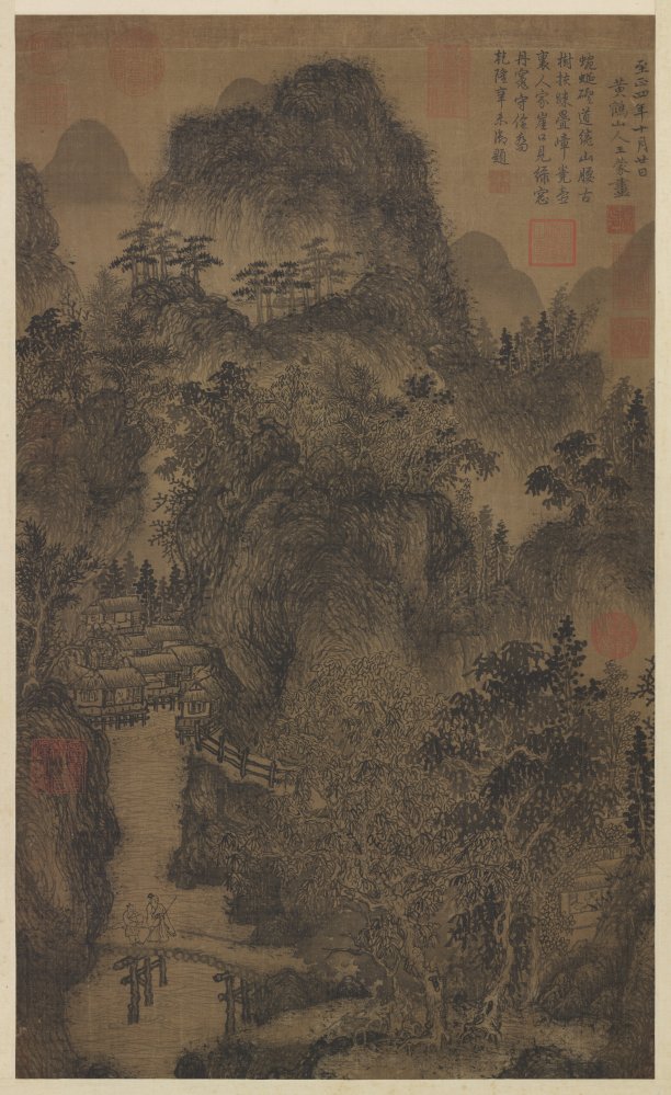 Wang Meng-Forêts profondes et crêtes superposées